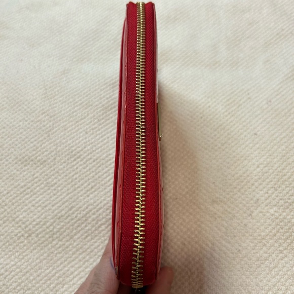 Kate Spade Embossed Patent Leather Zip Around Wallet - Picture 5 of 14